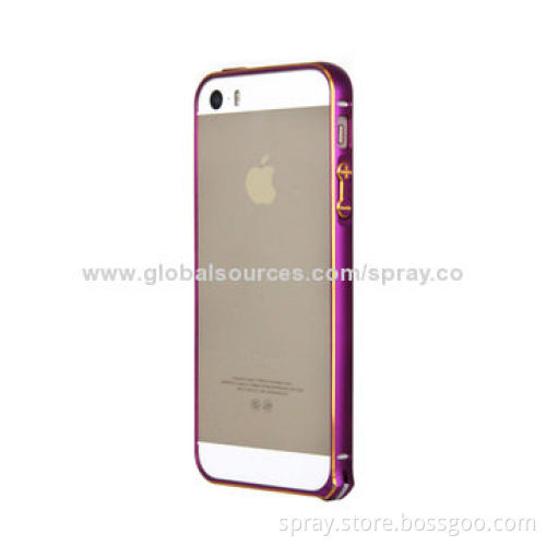 Ultra-thin and Dual-color Bumper Aluminum Cases for iPhone 5/5S, OEM Orders Welcomed